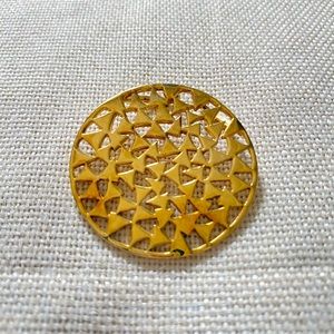 Gold toned pendant - sterling 925